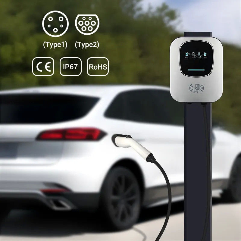 Tùy chỉnh màu sắc 11kw Sạc nhanh Đường gắn EV Sạc trạm cho nhà