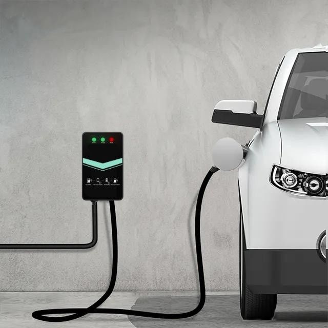 48A Loại 1 dành cho gia đình Đèn LED trạm sạc EV treo tường súng đơn