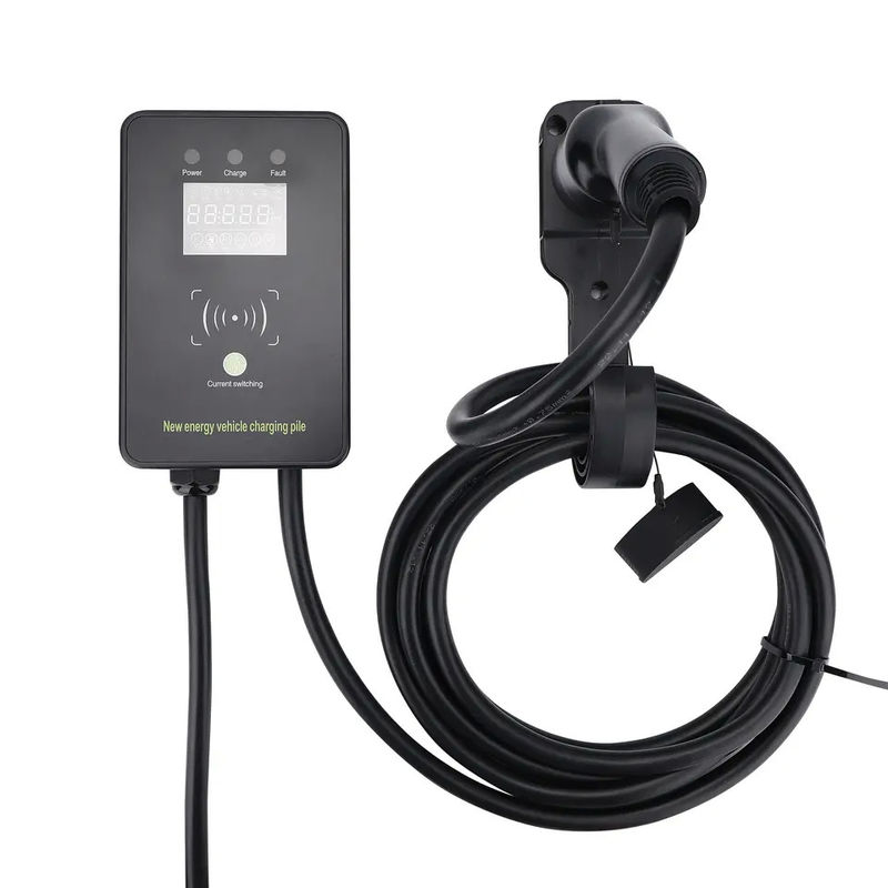 AC 220V Swiping Card 5 Gears Trạm sạc EV gắn trên tường với màn hình LED