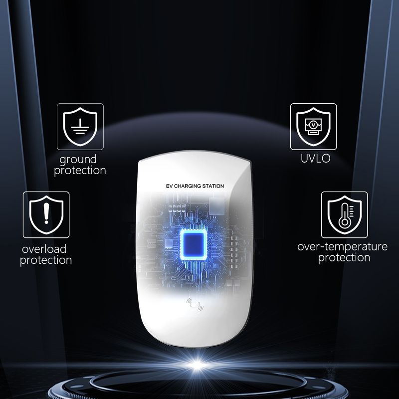 IP55 Type 2 32A Trạm sạc EV gắn trên tường 3 pha