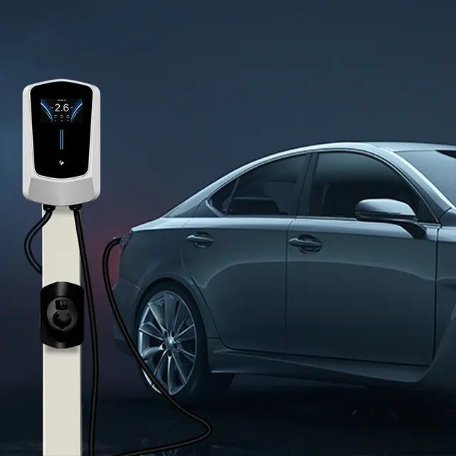 4Màn hình.3 inch 11kw 22kw Điểm sạc xe gắn trên tường với cáp 5 mét