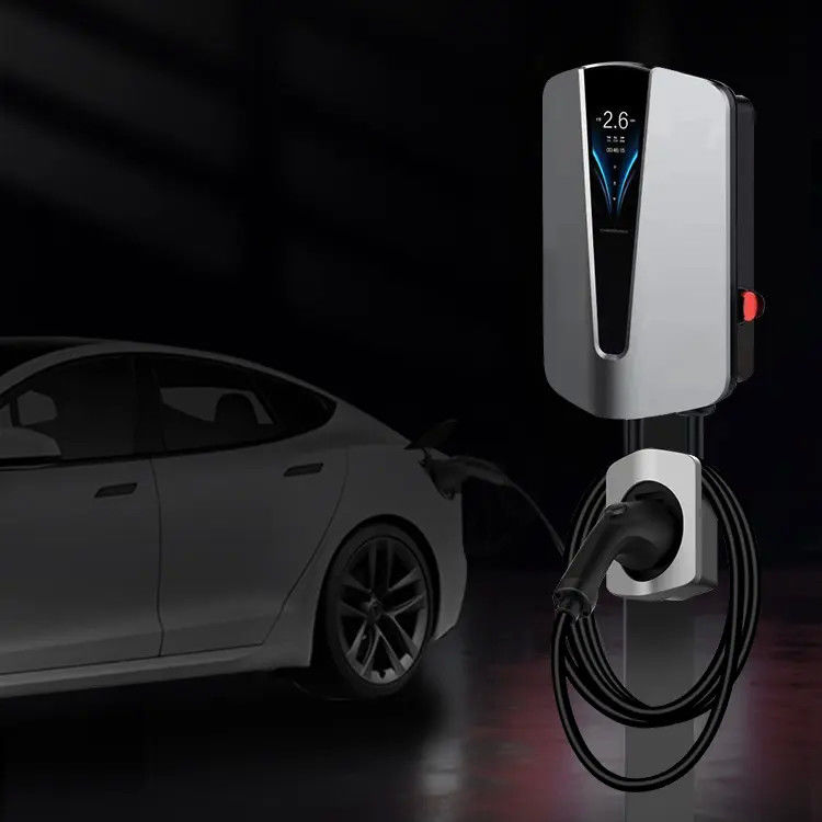 4Màn hình.3 inch 22 Kilowatts 5m Cable Wall EV Charger Cho Tesla Sạc nhanh tại nhà