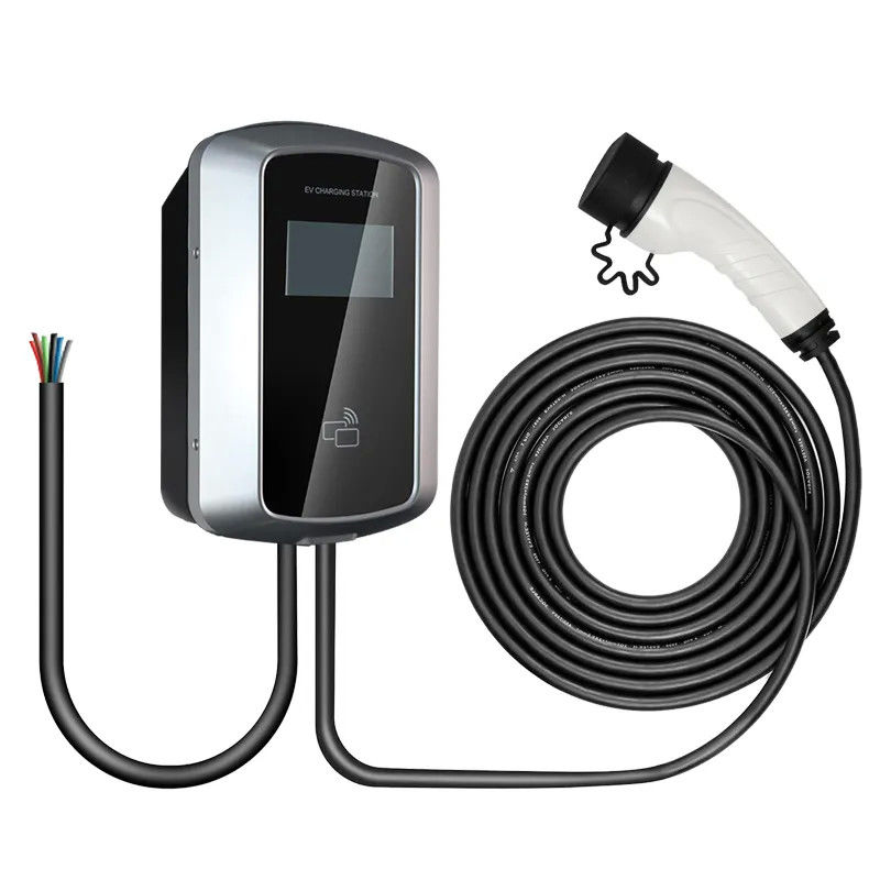 Thẻ RFID Wifi Bluetooth Trạm sạc xe EV gắn tường Bộ sạc xe AC 16A 380V
