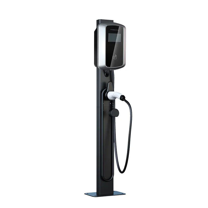 3 pha màn hình LCD màn hình tường đắp trạm sạc EV 7kw Điểm sạc EV