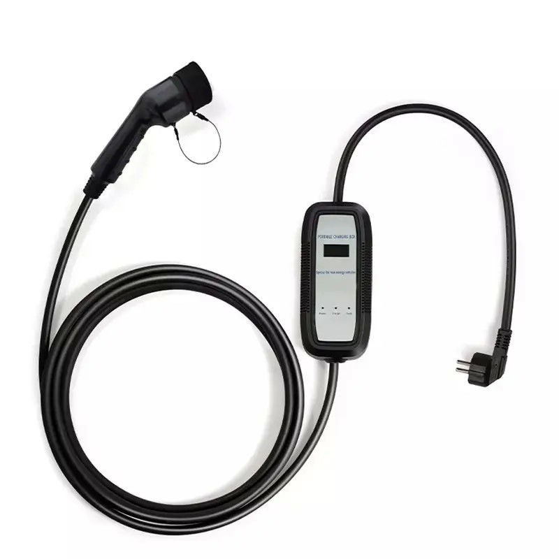 Chống sét 32A Loại 1 và Loại 2 Bộ sạc AC EV di động với màn hình hiển thị