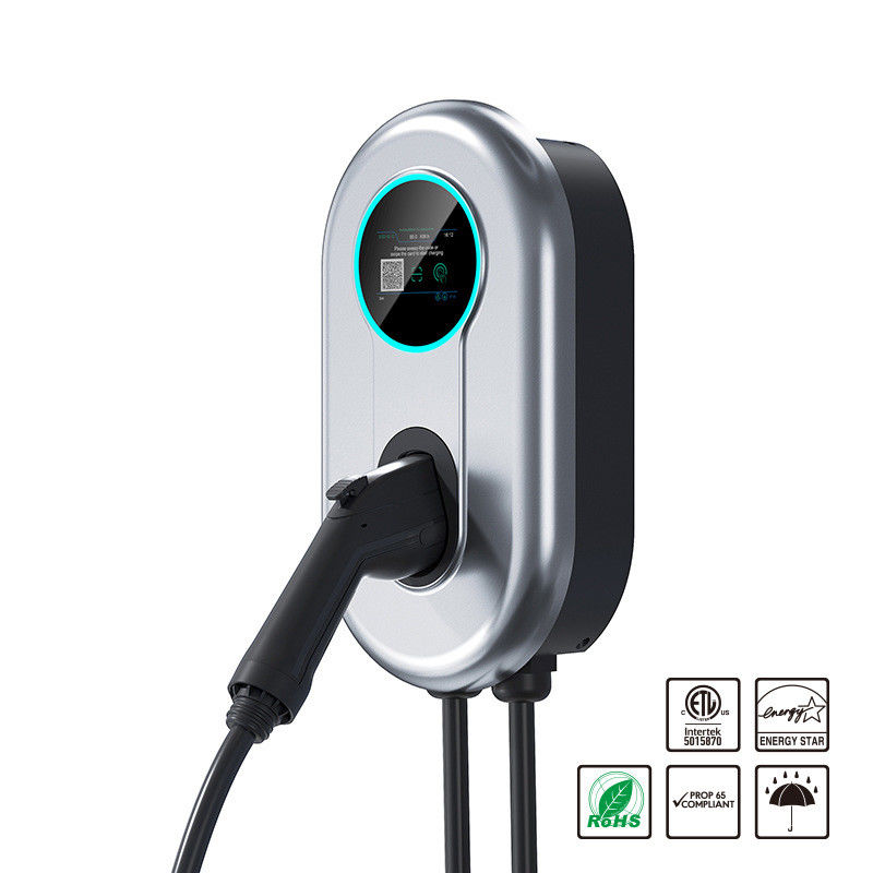 230V 400V Touch Button Portable Level 2 Sạc xe điện Tường bảo vệ gắn đất