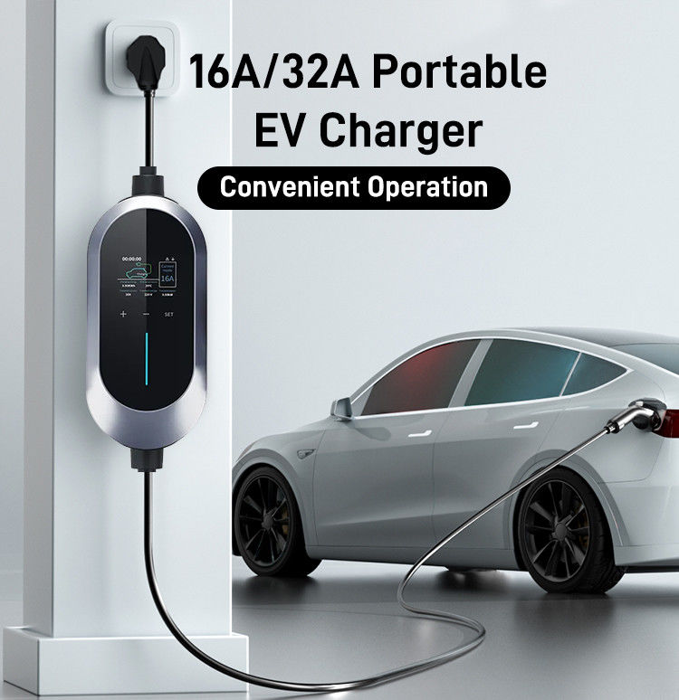 SAE J1772 Loại 1 7kw EU Single Gun Portable Electric Vehicle Charger