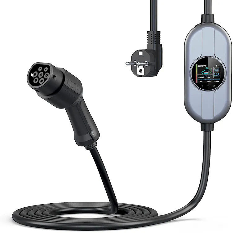 SAE J1772 Cắm trạm sạc xe điện di động chế độ 2 Sạc xe điện CE FCC