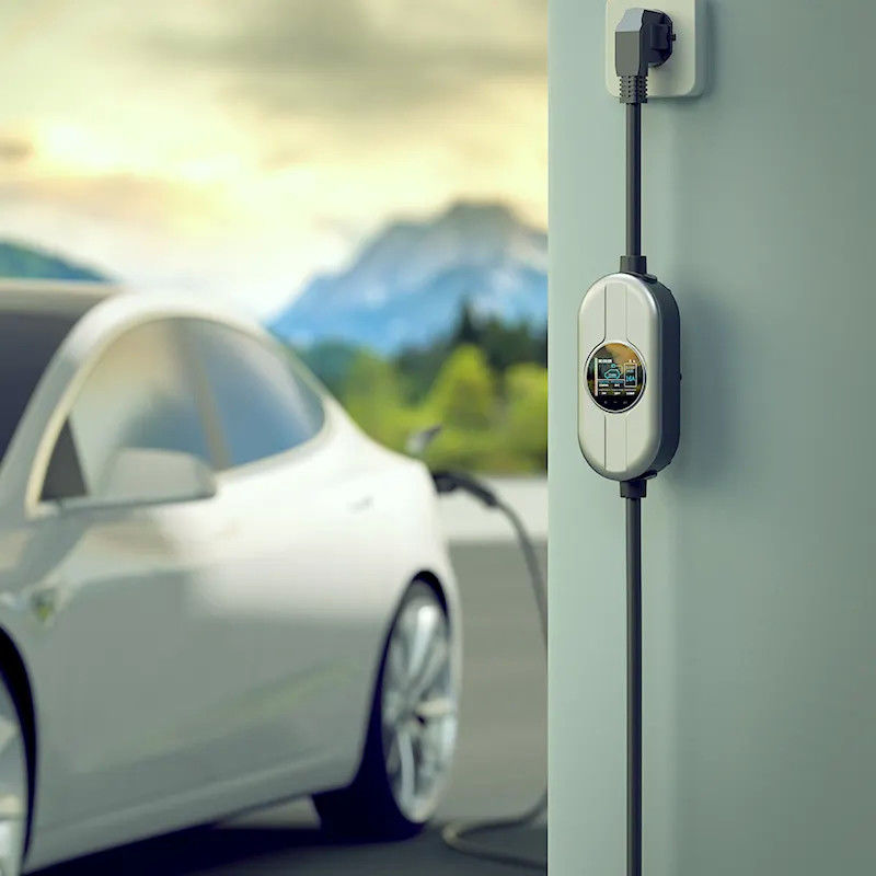 Cáp 5m hoặc 7,4m Trạm sạc EV di động Bộ sạc EV 1 pha AC 230V