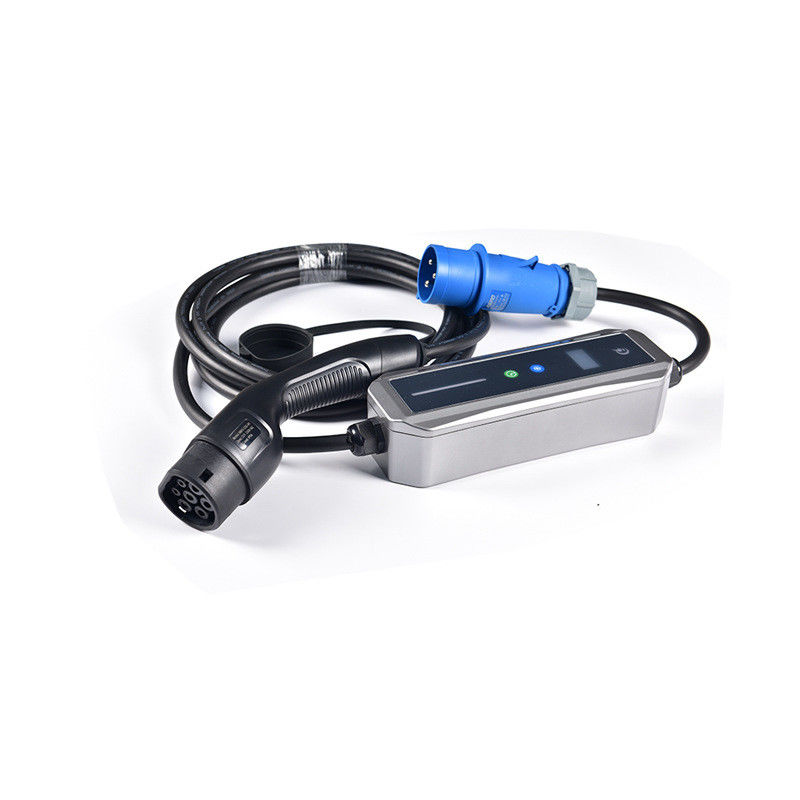 Loại 2 Màu sắc tùy chỉnh 22kw Bộ sạc AC EV di động với màn hình OLED